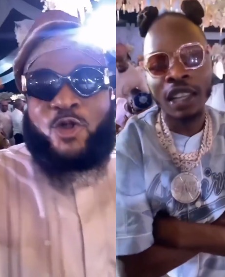 Sam Larry and Naira Marley spotted at an event in Lagos (video)