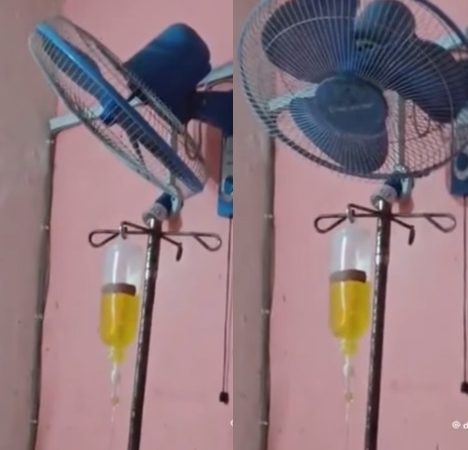 Nigerian man expresses shock after spoting an ‘amazing’ fan in a Nigerian hospital