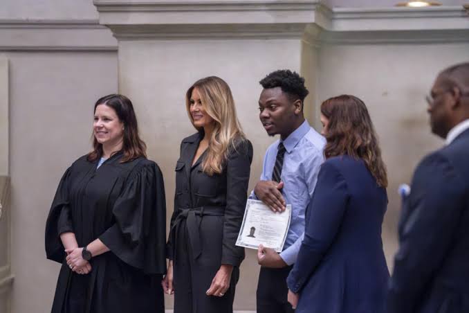The pathway to citizenship is arduous - Melania Trump speaks about her personal journey to being a US citizen in rare speech (video)