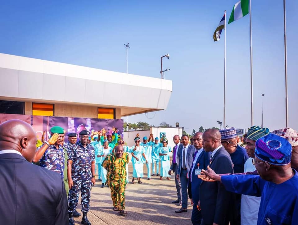 President Bola Ahmed Tinubu arrives in Lagos ahead of the Christmas celebration