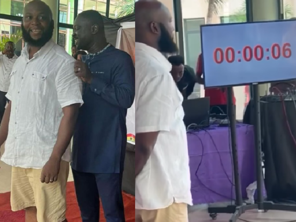 Ghanaian man attempts “Stan-a-thon” to break the Guinness World Record for longest standing by an individual