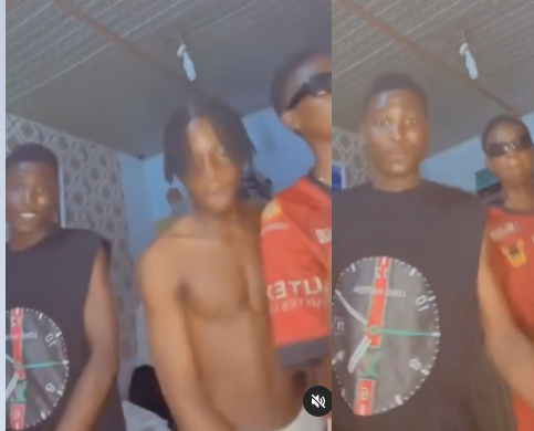 Boys recording a video capture the exact moment an explosion rocked Ibadan