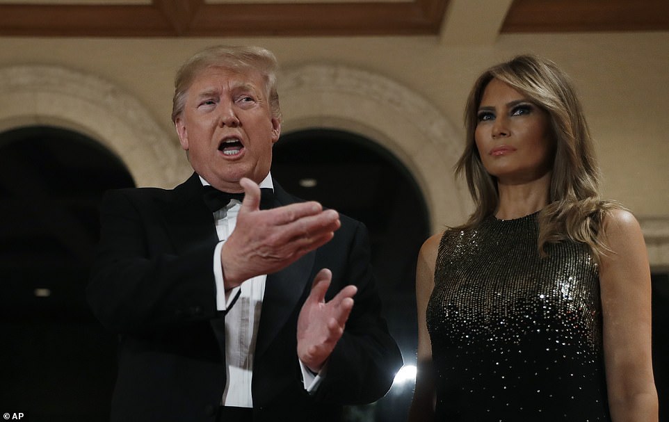 Donald Trump explains why his wife Melania didn’t feature in family Christmas photo and failed to attend New Years Eve party
