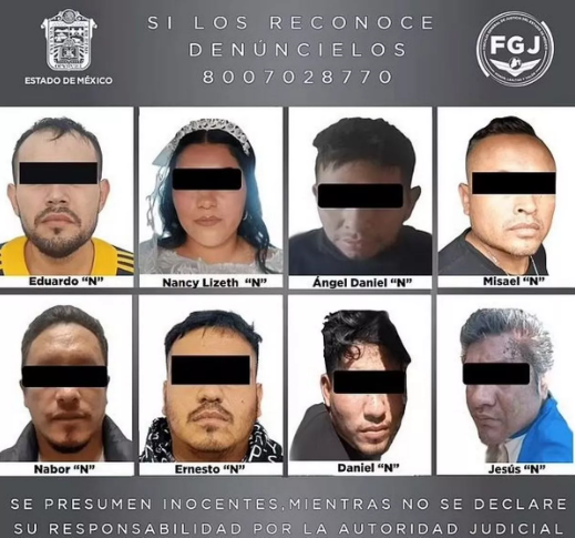 Bride is handcuffed and her mugshot taken in wedding dress before tying knot with cartel 