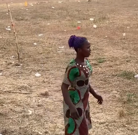 Female football fan goes viral over the way she expressed her passion during a community football tournament