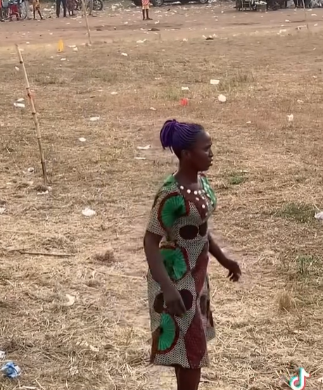 Female football fan goes viral over the way she expressed her passion during a community football tournament
