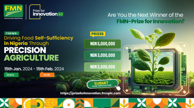 Flour Mills of Nigeria (FMN) Prize for Innovation Competition for Nigerian SMEs & Students 2024 .