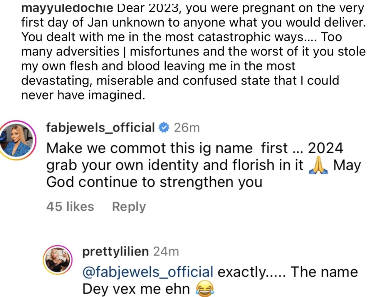 Remove this name. Grab your own identity and flourish in it - Yomi Casual?s wife, Grace Makun advises May Yul-Edochie