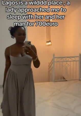 Lady Shares Video Capturing Moment Another Woman Approached Her For a Threesome For €700 In Lagos