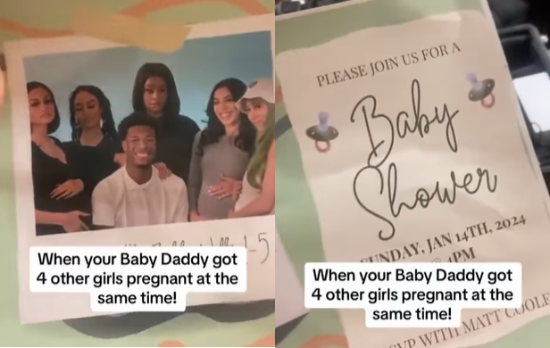 Man goes viral for getting five women pregnant at the same time (video)