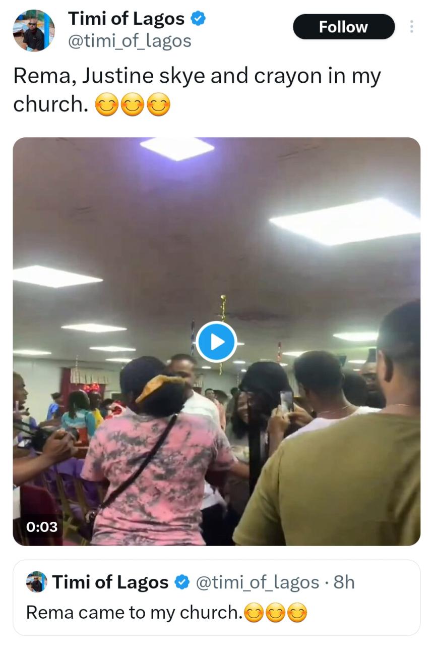 Justine Skye under fire over outfit she wore to attend Lagos church with Rema on New Year