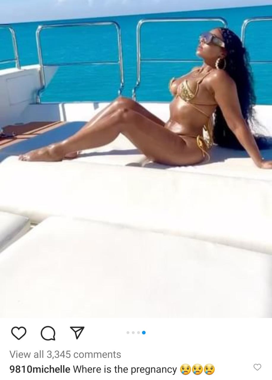 Ashanti shows hint of tiny baby bump after photo of her flat tummy raised questions