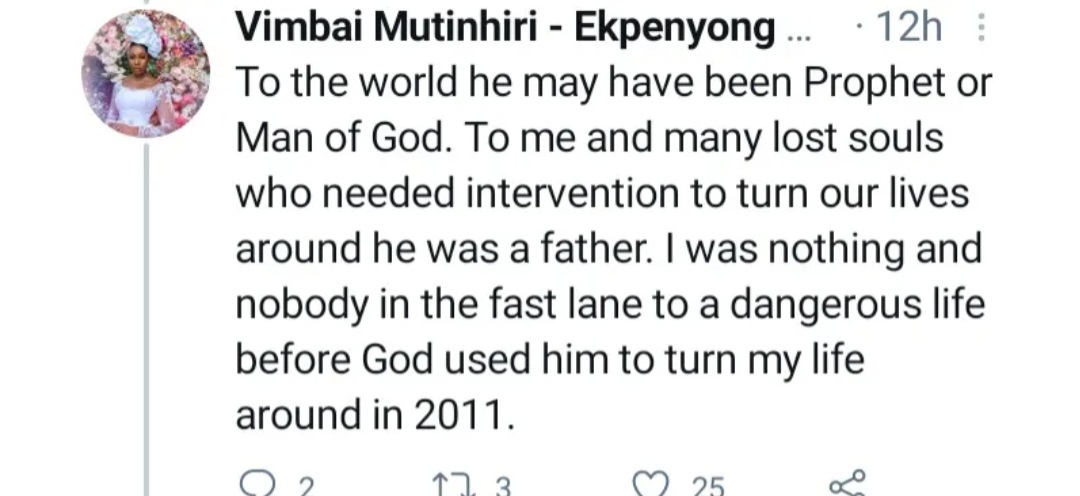 Media personality Vimbai, Daddy Showkey and singer Victor Adere speak up in defence of T.B. Joshua after incriminating BBC documentary