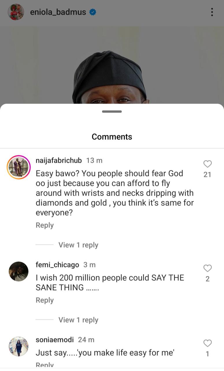 "You make life easy," Eniola Badmus hails Seyi Tinubu