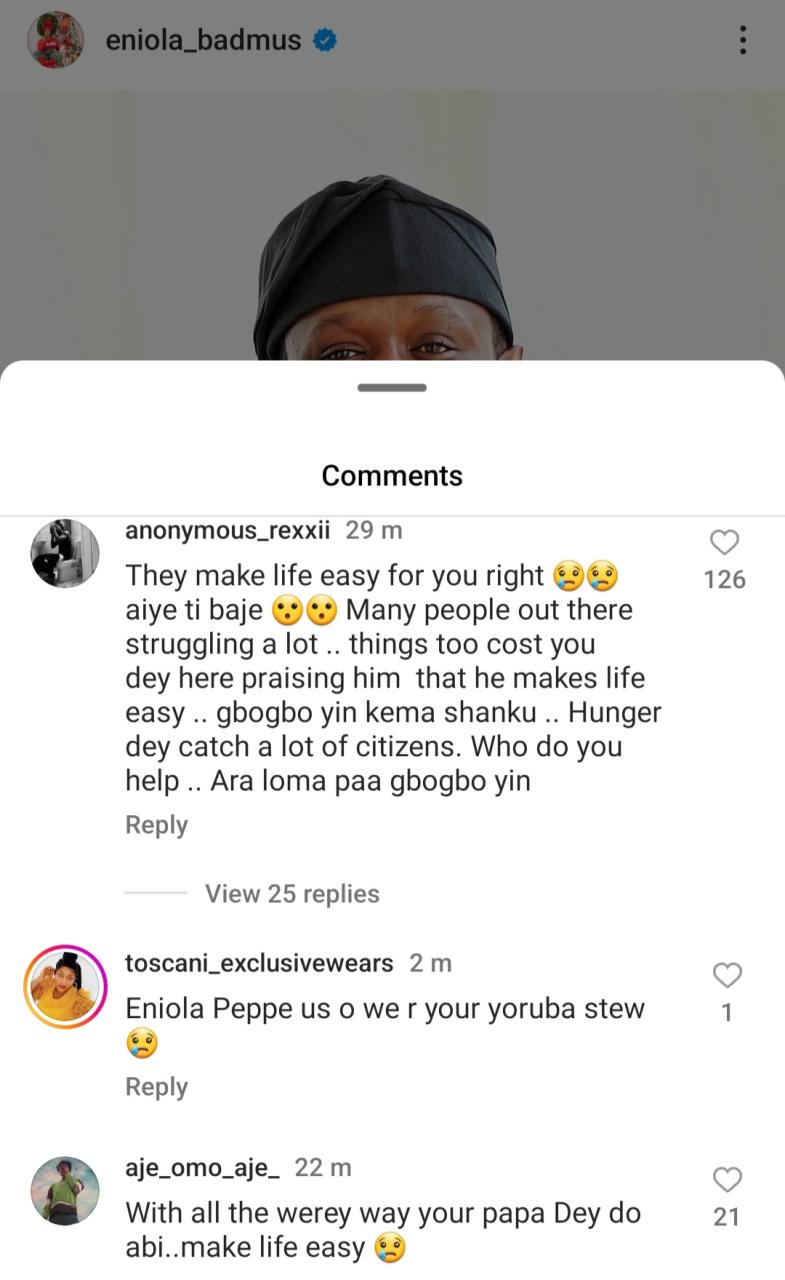 "You make life easy," Eniola Badmus hails Seyi Tinubu