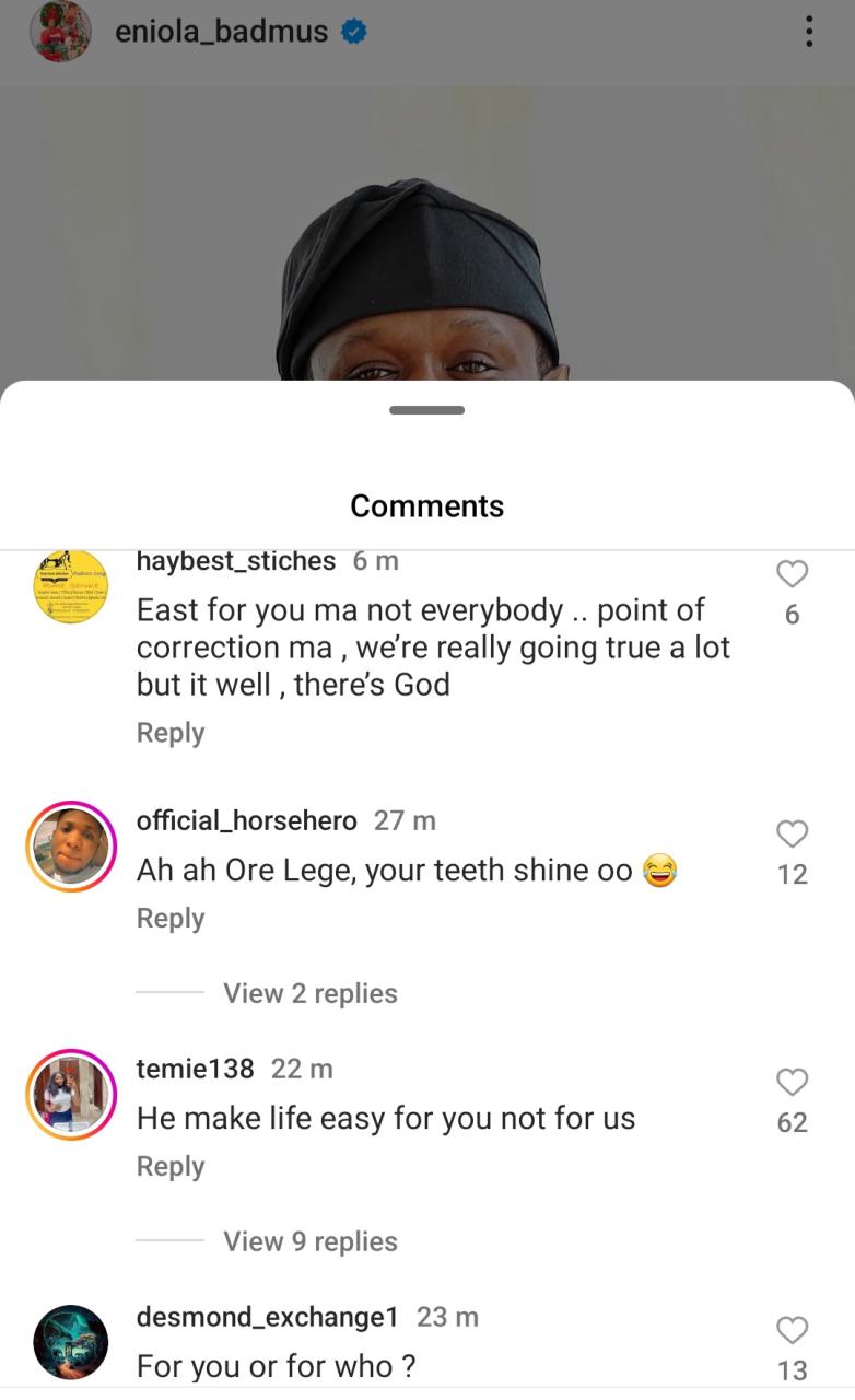 "You make life easy," Eniola Badmus hails Seyi Tinubu