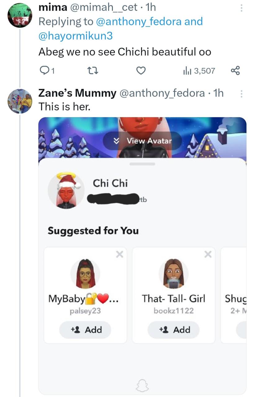 Nigerians troop to SnapChat account of woman "delivered of marine spirit" in viral video