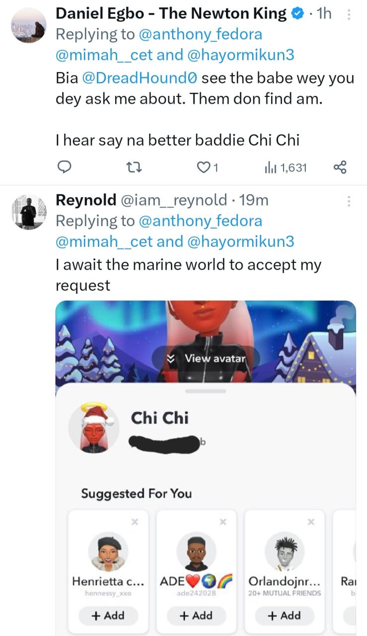 Nigerians troop to SnapChat account of woman "delivered of marine spirit" in viral video