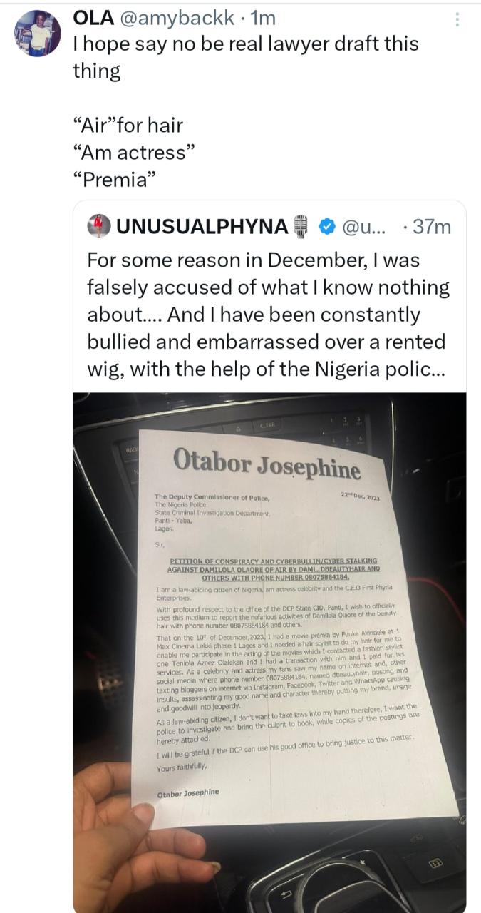 Phyna petitions police over accusation by hair vendor but social media users can