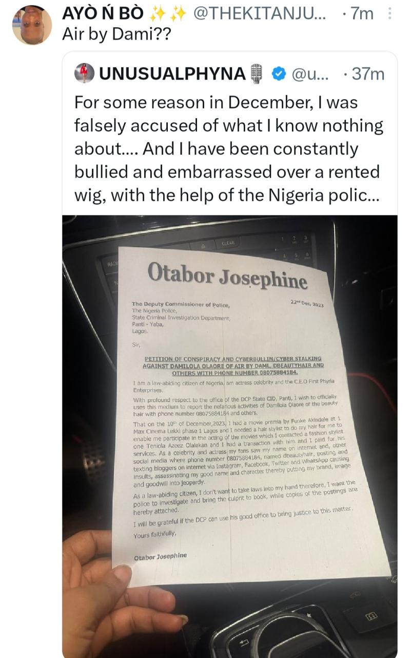 Phyna petitions police over accusation by hair vendor but social media users can