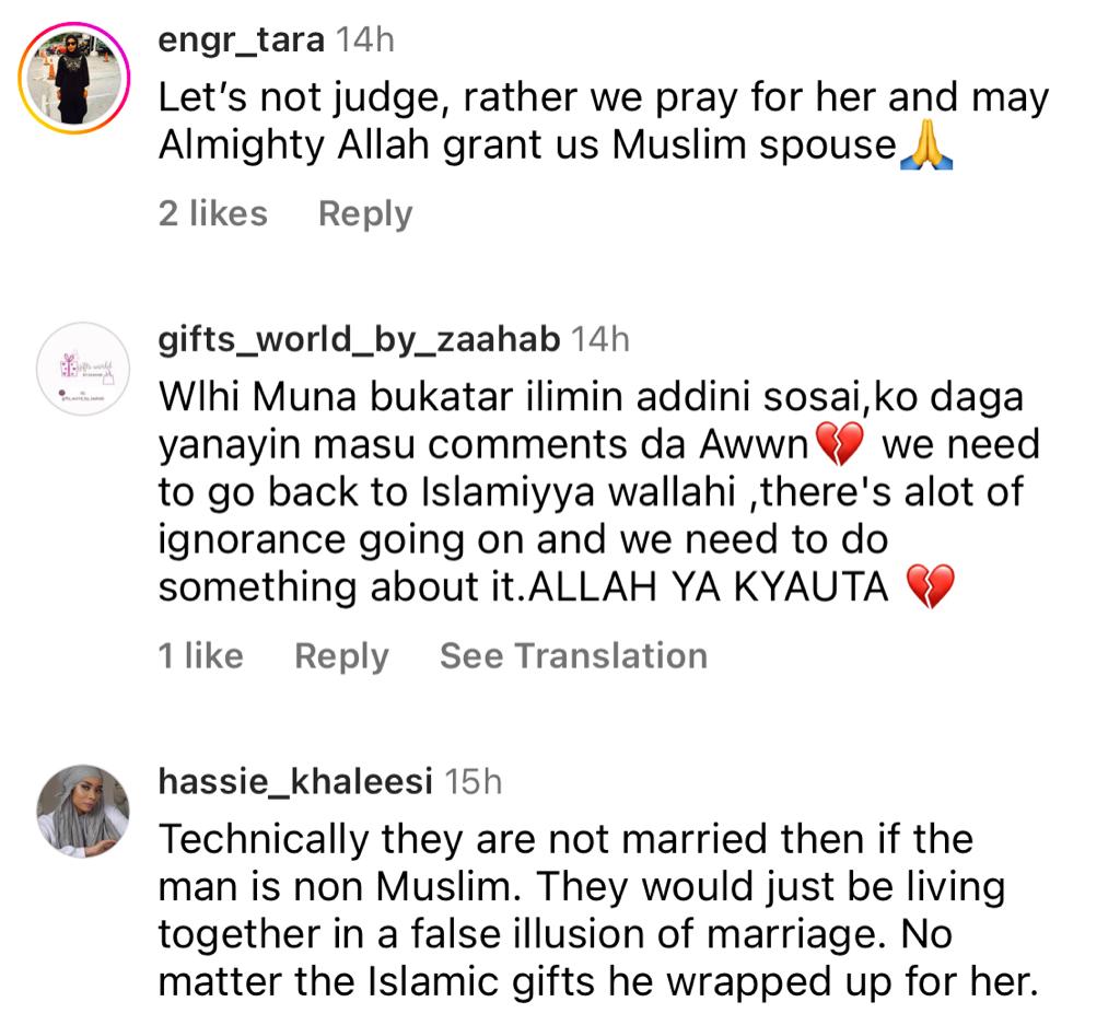 Muslims react as a Muslim lady weds a Non-Muslim man