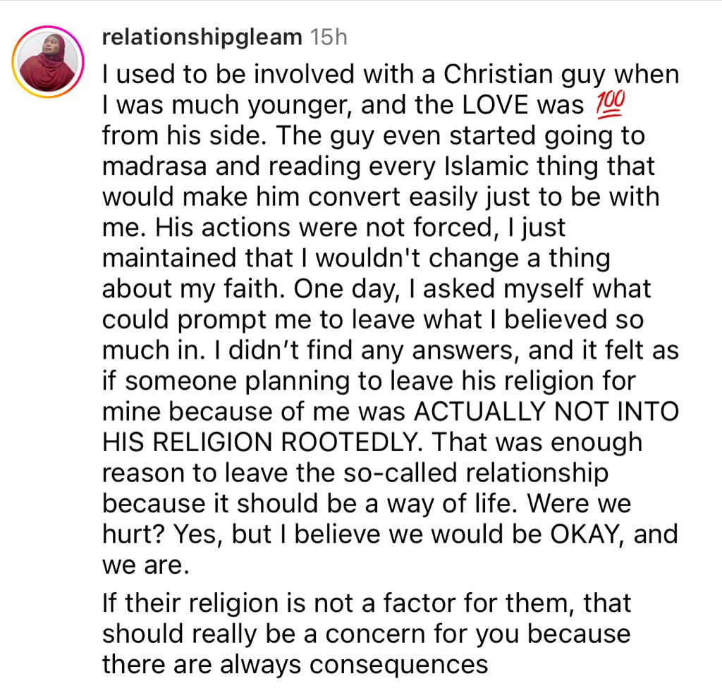 Muslims react as a Muslim lady weds a Non-Muslim man