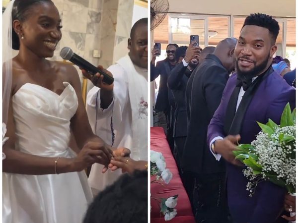 Photos and videos from actor Kunle Remi and Tiwi’s white wedding