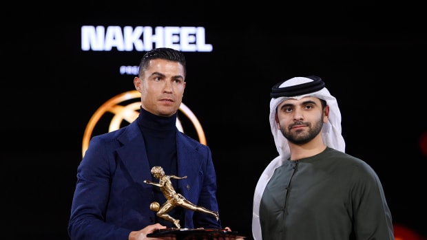 Superstar footballer, Cristiano Ronaldo wins multiple awards at Globe Soccer Awards