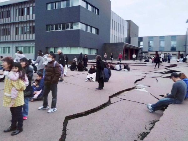 Major tsunami warning issued in Japan after strong earthquake