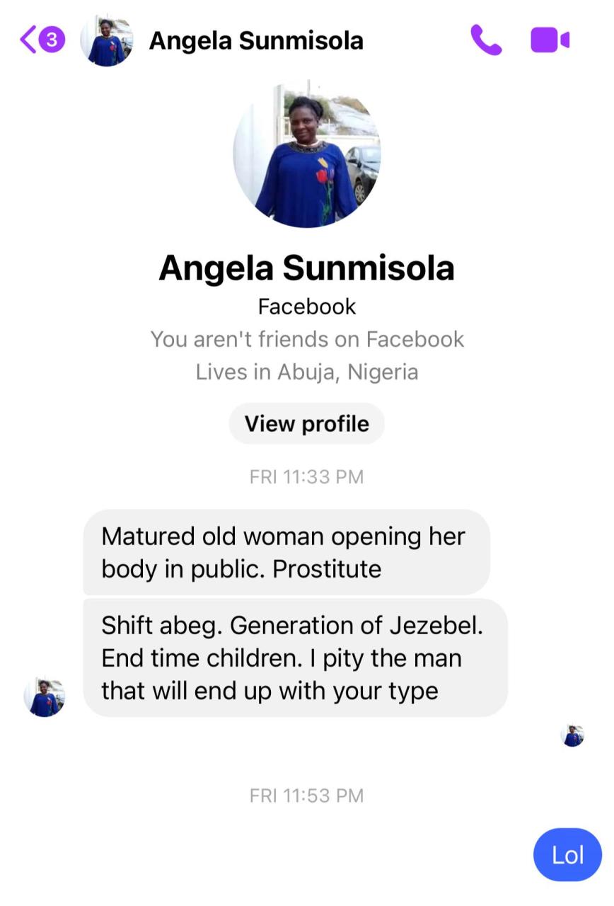 Old woman opening her body in public, prost!tute - 