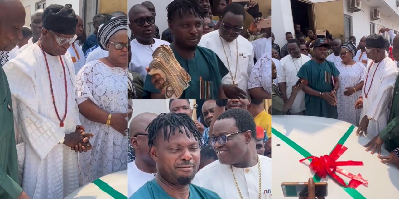 Baba Sebioba Gifts Veteran Actor Lere Paimo New Car