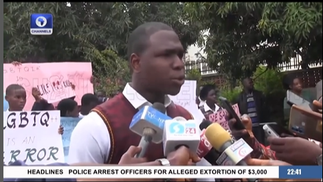 Students protest against LGBTQ community in Plateau state