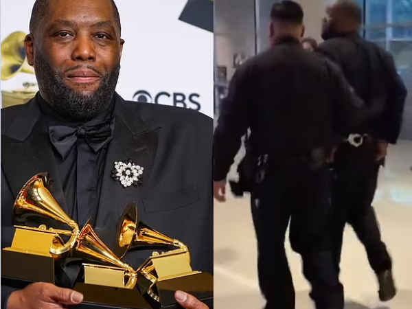 Rapper, Killer Mike is taken away in handcuffs after winning 3 Grammys
