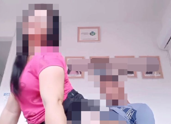 Two government officials married to other people are caught making out n@ked on camera in steamy on-shift s*x sessions