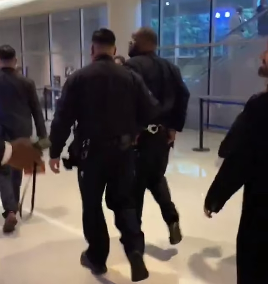Rapper, Killer Mike is taken away in handcuffs after winning 3 Grammys (Photos/video)
