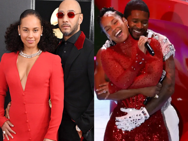Swizz Beatz reacts to intimate performance between wife Alicia Keys and Usher at Superbowl