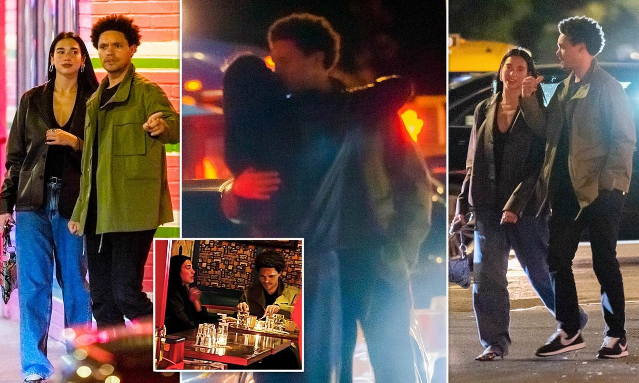 ‘It’s amazing’: Trevor Noah reacts to Dua Lipa dating rumors after the pair were pictured kissing following NYC date
