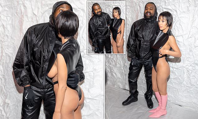 Rapper Kanye West’s wife Bianca Censori wears very risqué underwear-free bodysuit to Milan Fashion Week