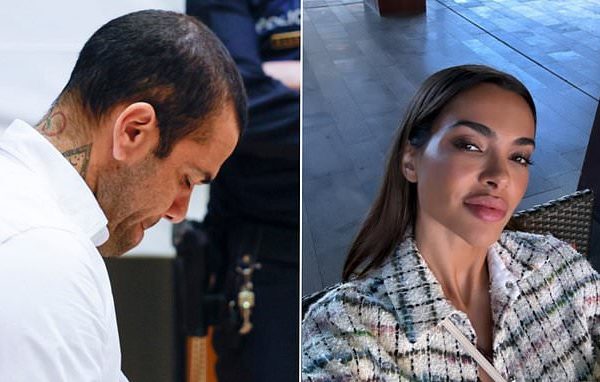 Dani Alves’ ex-wife ‘accidentally’ reveals a letter he wrote to her from prison begging for forgiveness in now deleted Instagram post