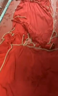 Airline Places Clothes On Wet Floor So Passengers Could Board Their Flight After Heavy Rain Caused Flooding At The Murtala Muhammed International Airport (Video)