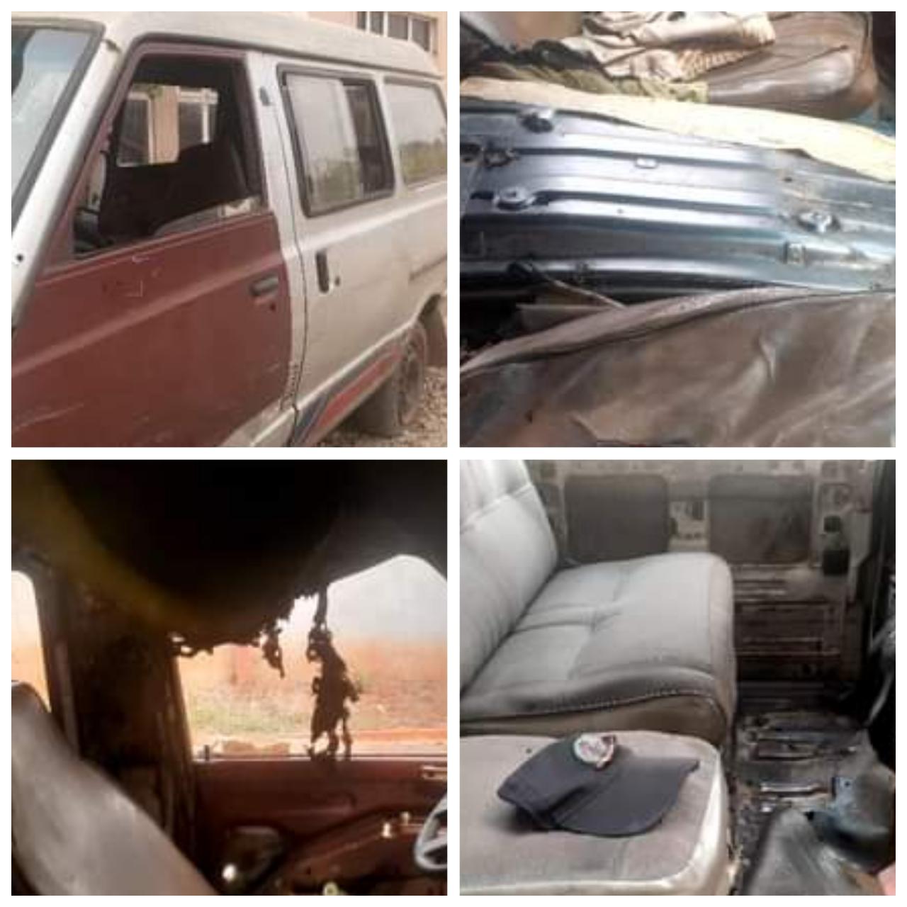 Commercial bus driver set traffic control officer on fire in Edo