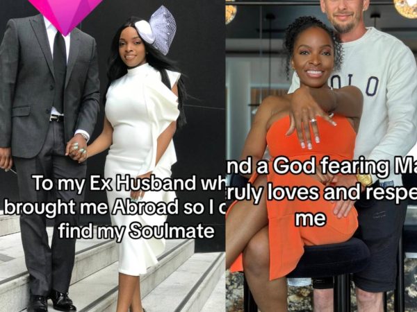 African woman thanks ex-husband who took her abroad where she found her soulmate