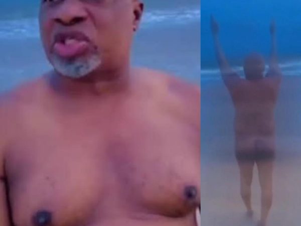 Actor Olaiya Igwe apologises to Nigerians after he went naked at a beach to campaign for Bola Ahmed Tinubu