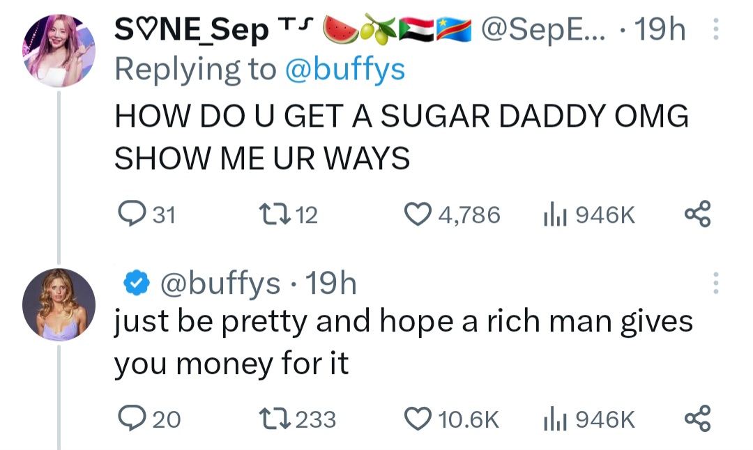 Woman reveals how she discovered her sugar daddy had died