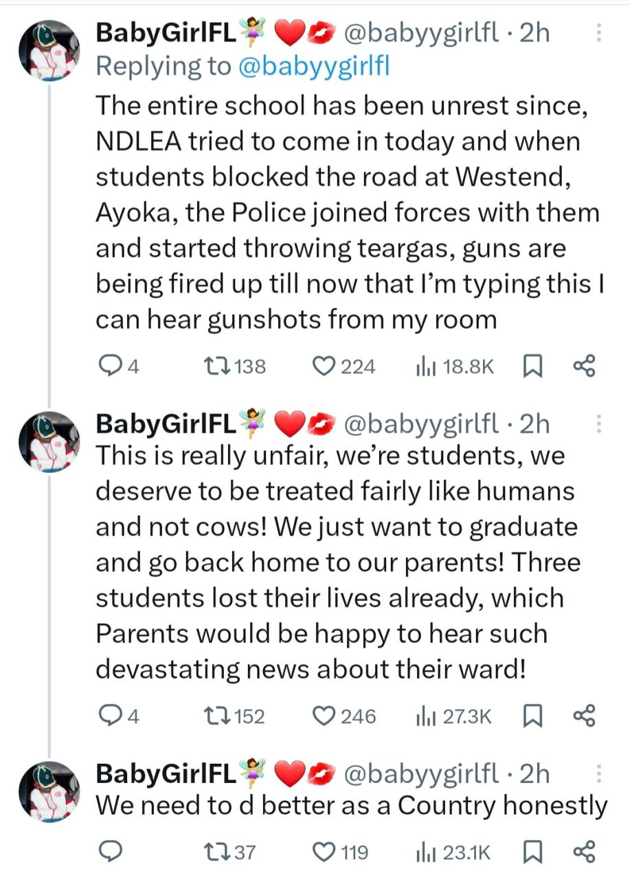 At least 3 killed as alleged NDLEA operatives and police officers raid KWASU days after EFCC randomly arrested students