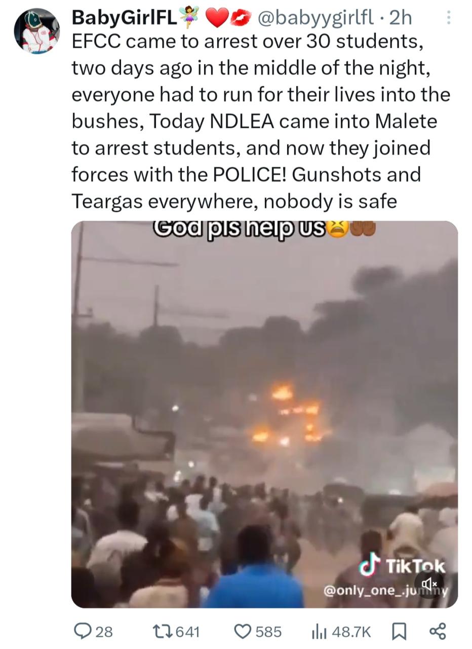 At least 3 killed as alleged NDLEA operatives and police officers raid KWASU days after EFCC randomly arrested students