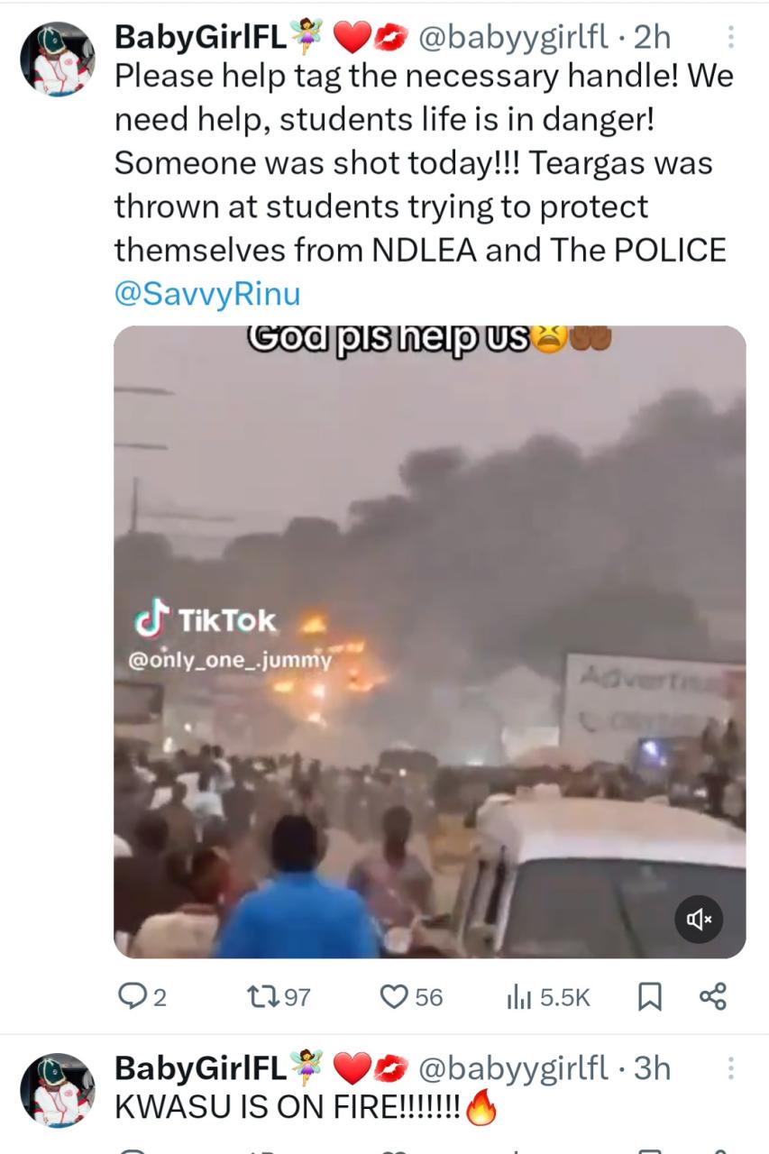At least 3 killed as alleged NDLEA operatives and police officers raid KWASU days after EFCC randomly arrested students