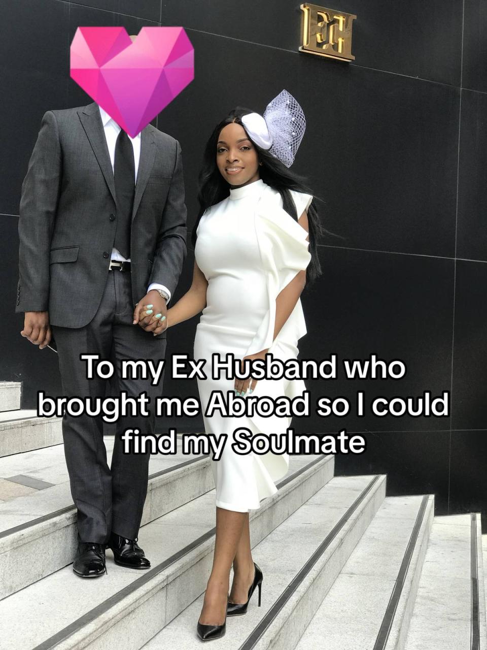 African woman thanks ex-husband who took her abroad where she found her soulmate (video)