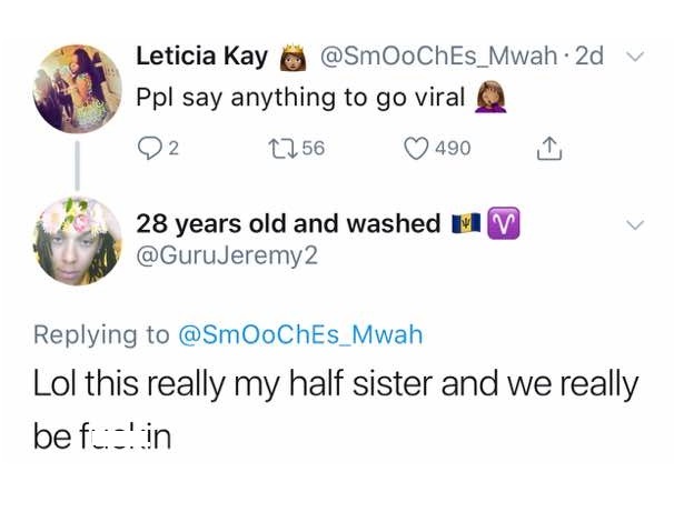 'My younger sister is 3 months pregnant for me, call it incest, but we call it fate' - Twitter user reveals,