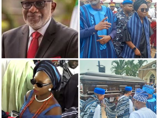 Photos from the funeral service of former governor, Rotimi Akeredolu